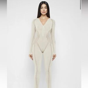 Manière De Voir Beige Jumpsuit